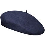 TOSKATOK Classic Plain French Style Beret Fashion Stylish Cap Hat Wool Chic Parisian Modern Artist Painter Hat Navy