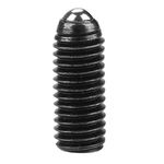10pcs M8 Carbon Steel Screw Thread Ball Black Spring Plungers Set Hex Socket Spring Plunger (M8*20)