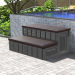 Hot Tub Steps, Outdoor Spa Steps wi