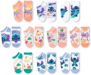 Disney Girls Socks - 10 Pack Crew S