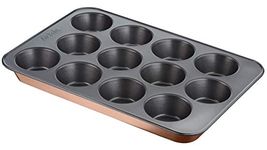 Tefal - J2555014 - Airbake 12 Muffin Tray 29 x 41 cm Non-Stick Steel Brown