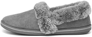 Skechers Women's Cozy Campfire-Team Toasty Slipper, Charcoal, Numeric_8_Point_5