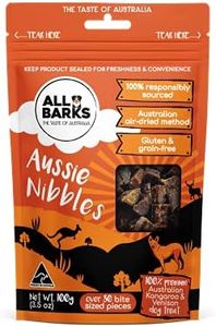 ALL BARKS Aussie Nibbles - 100% Aussie Venison and Kangaroo - Natural, Grain-Free, Australian Dog Treats - Snacks, Training or Rewards for Dogs - 100g