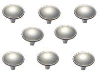 FINITO || Silver Satin | 6- Pieces | Kitchen Cabinet Cupboard Door Drawer Pull Knob, Hardware Knobs for Drawer Wardrobe