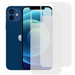 Ctel iPhone 12 Back Screen Protector (2 Packs) by Ctel, 3D Back Skin Carbon Fiber Ultra-Thin Protective Film Transparent Back Cover for iPhone 12