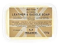 Gold Label Saddle Soap, 100g - Glycerin soap to use for Cleaning Saddles, Clothing, Handbags, Upholstery, Footwear and All Genuine Leather Products. by Gold Label