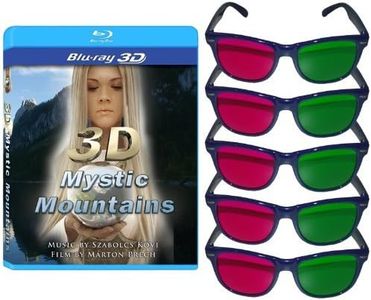 5 Premium Plastic Green/Magenta 3D Glasses with Bonus 3D Film