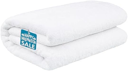 Cotton Paradise Oversized Bath Sheet, 100% Cotton 40x80 Clearance Bath Towel Sheet, Jumbo Large Bath Towel for Bathroom, White Bath Sheet