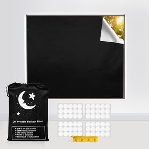 Vanten 2024 Upgraded Blackout Curtains, 118" x 57" Blackout Shades, 100% Blackout Material with Adhesive Tapes, Blackout Window Cover for Baby Nursery, Bedroom, Living Room, Travel