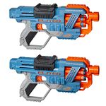 Nerf Elite 2.0 Commander RD-6 Blaster 2-Pack, 2 Blasters, 24 Darts, 6-Dart Drum, Multicolor