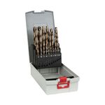 Bosch Professional 25pc. HSS-Cobalt ProBox Metal Drill Bit Set (for Stainless Steel, Ø 1-13 mm, Accessories Drill Driver and Drill Stand)