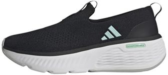 adidas Women's Cloudfoam GO Lounger Shoes, core Black/semi Flash Aqua/Cloud White, 5 UK