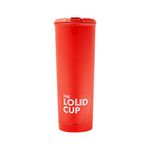 The LoudCup 20 oz Tumbler + Integrated Stadium Horn (Rooster Red) - Reusable Water Bottle for Sports Fans - Worlds Loudest Cup for Noisy Fans on Game Day & Tailgating