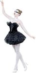 Smiffy's Gothic Swan Costume, Black