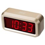 Timegyro Alarm Clock for Bedrooms, LED Digital Clock Battery Operated Small Wall Clock with 3 Level Brightness Adjustable,Snooze,12/24Hr,1.2" Digital Display for Desk, Bebside,Table, Travel