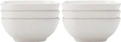 Maxwell & Williams Tapas Dishes, Square Porcelain Tapas Bowls, 10cm (4"), Set of 6, White