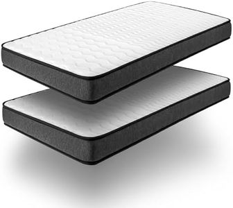 COSMOS - Pack x2 Colchones Viscoelásticos 90x200 cm - Alpha Promo - Espuma HR y Blue Latex - Firmeza Equilibrada, Transpirable, Hipoalergénico, Ergonómico - Cara Invierno Verano, 7 Zonas Confort