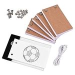 Rantoloys Flip Book Kit with Light Pad LED Light Box Tablet 300 Sheets Drawing Paper Flipbook with Binding Screws for Drawing Tracing Animation Sketching Cartoon Creation