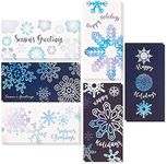 Best Paper Greetings 36 Pack Christmas Money Cards with Envelopes, Gift Cards Holders, 3.6 x 7.25 Inch Money Holder Xmas Cards, 6 Cute Snowflake Winter Designs