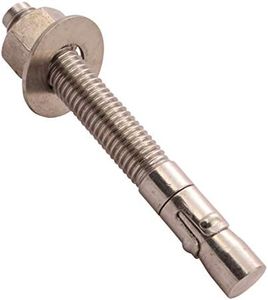 Wej-It Ankr-TITE ATSS Wedge Anchor, 316 Stainless Steel, Meets QQZ-325Z Type II Class 3 and GSA FFS-325 Group II Type 4 Class 1 Specifications, 3/8" Diameter, 7" Length, 4-1/2" Threaded Length (Pack Of 50)