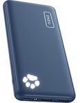 INIU Power Bank, Slimmest & Lightest 10000mAh 3A High-Speed USB C Portable Charger, 3-Output & Flashlight Battery Pack Compatible with iPhone 16 15 14 13 12 Pro Samsung S20 Google LG iPad Tablet(Blue)