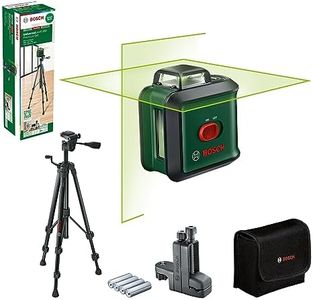 Bosch Cross line Laser UniversalLevel 360 with Premium Tripod + Universal clamp MM 3 (Vertical + Horizontal Laser Lines incl. 360° for Alignment Throughout The Entire Room, in Cardboard Box)