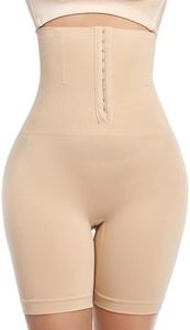 Body Shaper Original Seamless Shapewear High Waist Women's Corset for Flat Belly-Jiya Apparel (4XL, Beige)