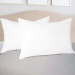 Superior Down Alternative 2-Piece Solid Pillow Set, King (Set of 4), White 4 Count