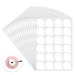 20Sheets 600Pcs Self-adhesive Eyelash Extension Glue Sticker Pads Glue Holder for Eyelash Extensions, Disposable Eyelash Glue Holder Pallet for Makeup Tool Supply (White)