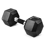 Yes4All Hex Dumbbell Rubber Grip - Premium heavy weight Dumbbell - 30lbs