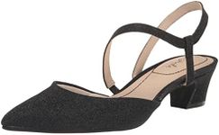 LifeStride Womens Minimalist Pump, Black Shimmer, 8.5