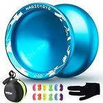 MAGICYOYO V10 Unresponsive Yoyo Professional Yoyo with 12 Yoyo Strings, Yoyo Case, Yoyo Glove-Blue