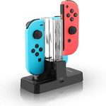 Tobo Controller Charger Compatible with Nintendo Switch,Charging Dock Station Compatible with Switch Joy-con and Pro Controller,Switch Remote Charger with Charging Indicators and Type C Charging Cable - TD-363GA