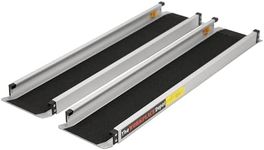 Telescopic Wheelchair Ramps 3ft - 5ft, Pair of Portable, Adjustable Ramps with Anti Slip Tread & Carry Bag