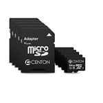 Centon Eelctronics MP Essential Micro SDXC Card, Ultimate Memory Card for Phones, Tablets, Cameras, and More, UHS1, 64GB, 5 Pack Bulk w/Adapter