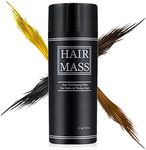 HAIR MASS | 27.5g Hair Thickening & Building Fibers for Thinning Hair | Natural Ingredients | Undetectable Fibres | Thin To Thicker Hair in Seconds | Unisex Hair Loss Concealer Fibre (LIGHT BROWN)