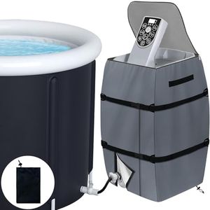 TZEKING Copertura Pompa per Vasca Idromassaggio,Copertura di Riscaldamento per Spa,Anti-Polvere Impermeabile Copertura Spa Portatile,Copertura per pompa termale, Copertura per Pompa Scaldabagno