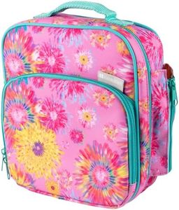 Bentology Insulated Lunch Box w Snack Pocket and Water Bottle Holder - Boys Girls and Kid's Lunchbox Tote Keeps Food Hotter or Colder Longer - Bag Fits Most Bento Boxes and Containers