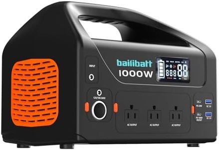 Portable Power Station 1000W,808Wh Portable Generator for Home Use, Quiet Generator for Camping Travel Emergency CPAP Survival Backup Outdoor Apartment,100W PD & 110V Pure Sine Wave AC Outlet