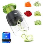 Ibergrif M522 Spiralizer for Vegetables, Upgrade Vegetable Slicer Courgette Spiralizer BPA Free, Dishwasher Safe, 4 in 1 Zucchini Spaghetti Maker for Cucumber, Zucchini