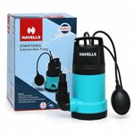 Havells HDWK10 Submersible Dewatering Pump | 244 LPM High Discharge | 9.5M Max Head | Portable Water Drainage Pump | 32mm Outlet | Sumps, Tanks & Flooded Areas | 1 Year Warranty