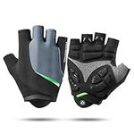 ROCKBROS cycling Gloves Half Finger Gloves Mountain Bike Bicycle Gloves for Men Women ,Gel +7mm Extra Thick SBR Padding Shockproof Anti-slip Breathable Gloves Training Running Gym fitness Workout Gloves