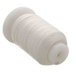 The Beadsmith Pure Silk Cord – White Color – Size FF (0.381mm/0.0150”) – 115 Yards (345ft), 1/2-Ounce Spool – for Knotting Pearls, Gemstones, Crystals and Beads