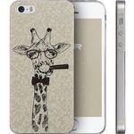 ESR Apple iPhone 5S / 5 Case, Illustrators' Collection iPhone 5/5s Case Hard Case Back Cover Snap on Case (Tycoon Giraffe)