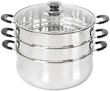 Concord 30 CM Stainless Steel 3 Tier Steamer Pot Steaming Cookware - Triply Bottom