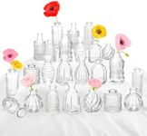 Bud Vases in Bulk 24, Small Glass V