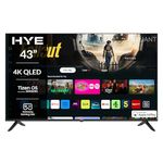 HYE TV - Smart TV, 43" Screen Size, 4K Resolution, QLED Technology, Apple AirPlay, Samsung Tizen OS & Gaming Hub, Versatile Connectivity, Black, Perfect For Streaming, Gaming & Entertainment