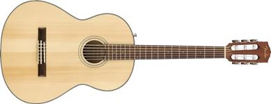 Fender CN-60S Nylon Acoustic Guitar, Walnut Fingerboard, Natural, Comes with Free Virtual Lessons