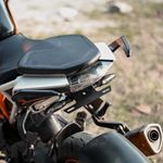 Motoaggrandizeï¸Compact Tail Tidy/Fender Eliminator for KTM Duke 125 | 200 | 250 | 390 [Gen 2] | Color: Matte Black [Compatible with Small Number Plates]