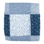 Stephan Baby Heirloom-Quality Pieced Crib Quilt, Denim Dot